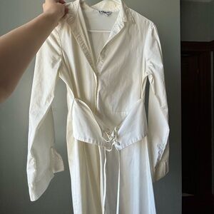 Express button up corset dress